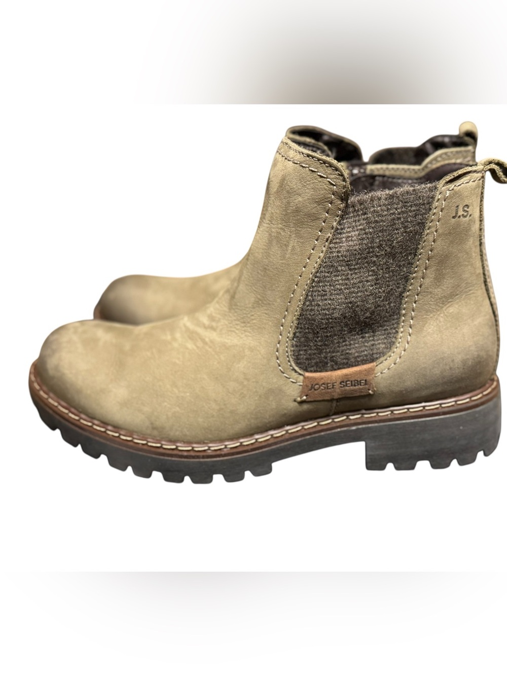 Josef Seibel Olive Green Marta Boots Sz 9-9.5 EU 40 New In Box - Picture 2 of 14